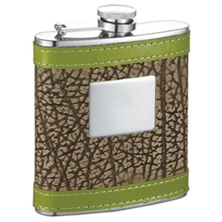 

Visol VF5045 Grove Green Leather 6oz Hip Flask