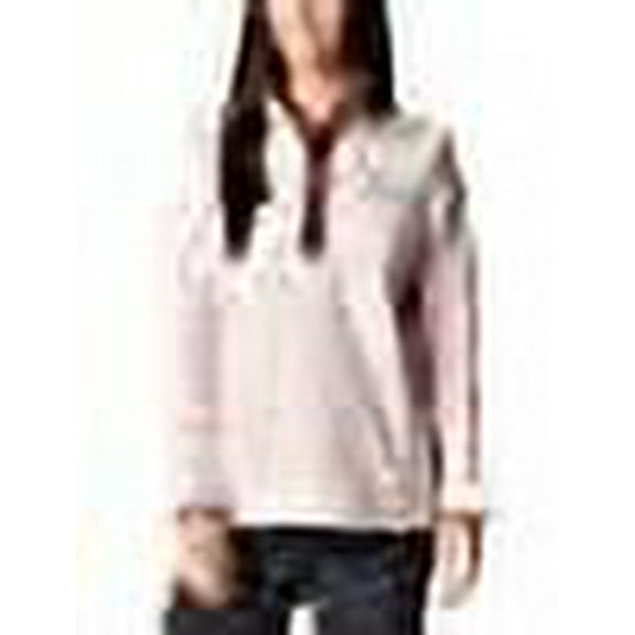 Columbia Womens Benton Springs Half Snap Pullover, Mineral Pink/Malbec, 1X Plus