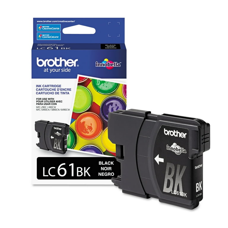 Brother LC61BK Innobella Black Ink Cartridges for Vivid, High