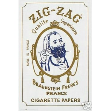 Zig Zag Poster - Rolling Papers Print - Weed New 24x36