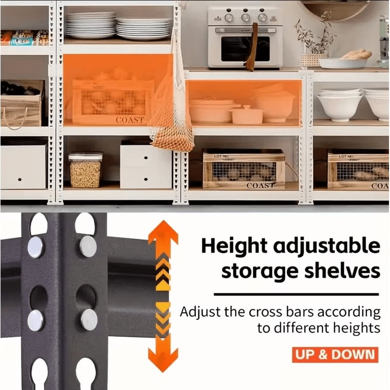 Wakefit Heavy Duty 5-Tier Garage Shelving Unit, 1550 lb Capacity photo 5