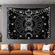 thumbnail image 1 of Altar Butaro Towel Witchcraft Supplies Square Silver Tablecloth Ancient Spiritual Pagan Heaven Cloth with Sun and Moon Fringe 150*130cm, 1 of 5