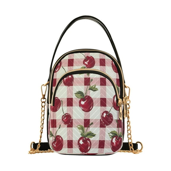 DIXRUYEE Cross Body Fashion Shoulder Waist Purse Bags Cherry Delight Pocket Handbags