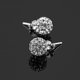 thumbnail image 4 of Pendientes de plata con forma de bola de discoteca de cristal pavé de 8 mm para mujer, inspirados en Shamballa., 4 of 4