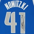 thumbnail image 4 of Dirk Nowitzki Dallas Mavericks Autographed Royal Blue Mitchell & Ness Hall of Fame Swingman Jersey - Fanatics Authentic Certified, 4 of 4