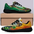 thumbnail image 3 of Traditional Harp and Shamrocks Irish St Patrick's Day Shoes Sneakers Black Size 9, 3 of 7