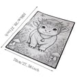 thumbnail image 7 of AMARHH DIY Doodle Coloring Blanket with 24 Coloring Pens, Soft Velvet Washable Custom Art Throw Blanket, Creative Craft Home Decor Holiday Gift for Adults, 7 of 7