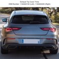 thumbnail image 3 of Embout de Remplacement Noir Brillant Gauche Droite pour CLA - Classe C118 AMG - Line X118 AMG - Line 2020 - 2024, Matériau ABS avec Revêtement Protecteur, Conçu pour, 3 of 7