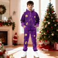 thumbnail image 2 of Mercatoo Boys Girls Christmas Pants Sets Sweatsuit 2 Piece Hoodie and Sweatpants Print Thicken Fall Winter 1racksuit Pants Sets, 2 of 8