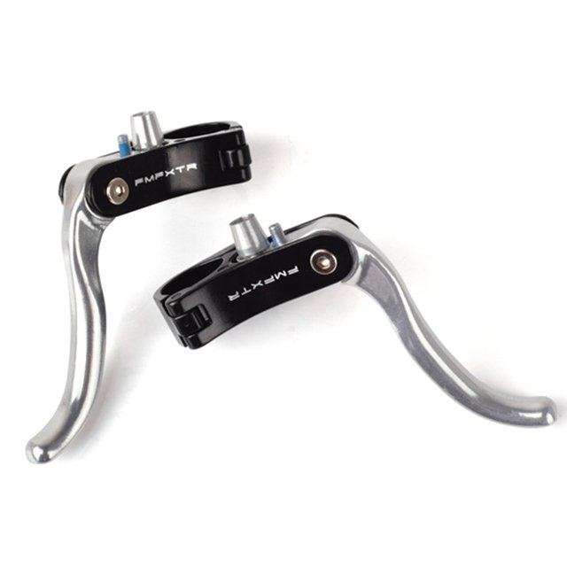 1 par de palancas de embrague de freno para bicicleta, mango de bicicleta () negro plateado JShteea Accesorios para bicicletas