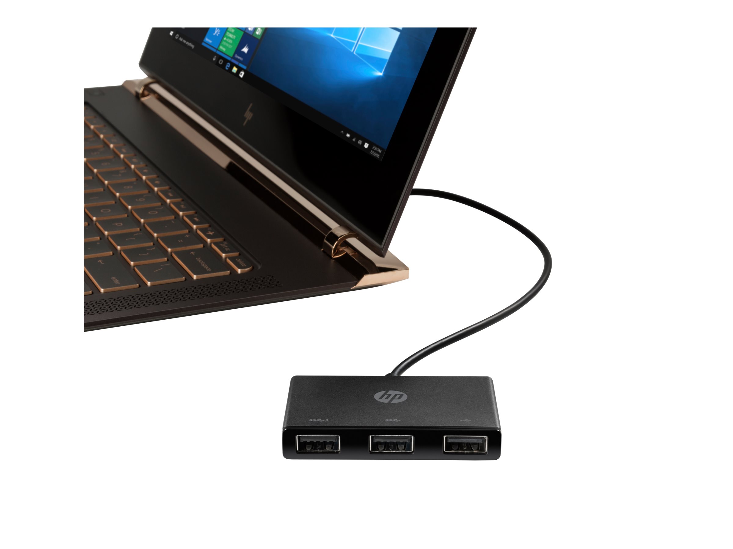 HP USB-C to USB-A - hub - 3 ports