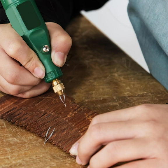 WHAMVOX Embossing Maker Pen with Durable Rubber Handle for Pyrography Engraving on Wood and Paper Black