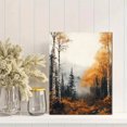 thumbnail image 2 of Qisvanset 12x16 Inch Framed Canvas Wall Art Autumn Fog Forest Vibrant Foliage Rustic Nature Home Wall Decor, 2 of 8