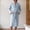 Mint Green, variant on Men's Cotton Robe, Lightweight Soft Spa Shower Bathrobe for Men, Long Sleeve Shawl Collar Kimono Lounge Sleepwear with Pockets,Blue