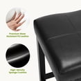 thumbnail image 3 of JOINSUN Stylish Bar Stools, Counter Height Chairs with Footrest, Set of 2, 24 Inch, Black, 3 of 5