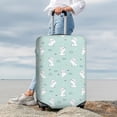thumbnail image 4 of Uemuo Playing Rabbit Printed Washable Luggage Cover - Fashion Suitcase Protector Fits 18-32 Inch Luggage -, 4 of 9