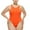 Orange, variant on GHSOHS Plus Size Seamless Bodysuits for Women Casual Basic Stretch Shapewear Sleeveless Scoop Neck Thong Jumpsuit Sports Leotard
