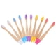 thumbnail image 5 of 10 cepillos de dientes de bambú para niños: cerdas suaves, mango de madera, cepillos de dientes coloridos para el hogar, viajes, cuidado bucal sensible, aptos para viajes., 5 of 8