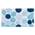 thumbnail image 3 of Saffron Fabs Bath Rug Cotton Non-Skid Backing Multicolor Pebble Stone, 3 of 5
