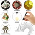thumbnail image 4 of Luckyn 49 Pcs HSS Mini Micro Spiral Hand Push Drill Chuck Drill Pin Vise Bit, 4 of 8
