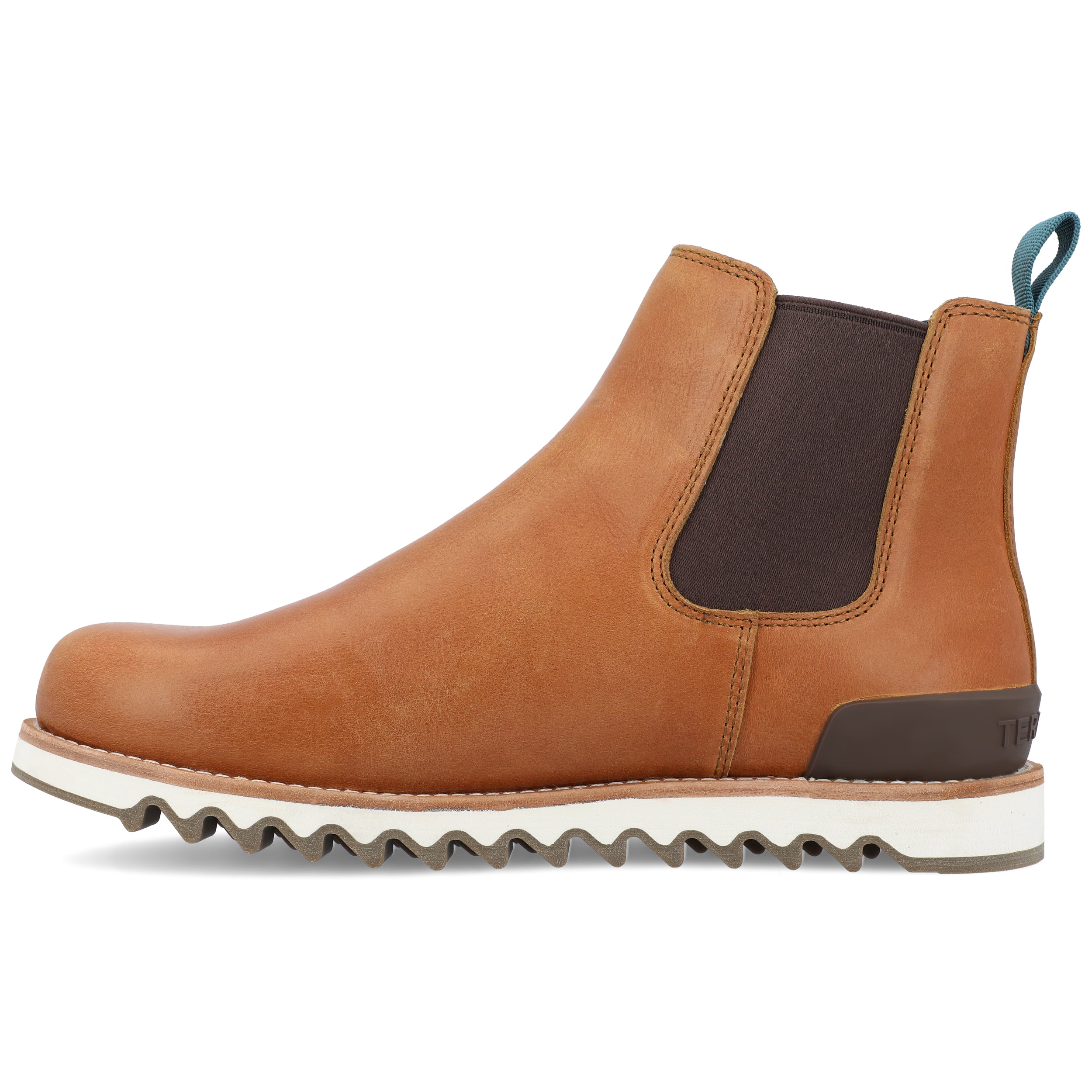 Territory Men Yellowstone Chelsea Ankle Boots Size US 11W Brown Suede Territory Mens Yellowstone Pull-on Water Resistant Chelsea  main image 3