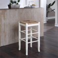 thumbnail image 2 of Boraam Tabouret de Bar Carré en Crème, 2 of 5