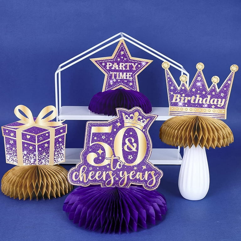 Purple & Gold Birthday Party Decorations
