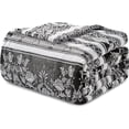 thumbnail image 3 of Mocassi Ultra Soft All season Decorative Blanket, Print Bed Flannel Fleece Bed-Couch-Sofa, Lightweight Bedspread Coverlet, Striped Design, Queen Size, Odelia, 3 of 5