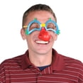 thumbnail image 2 of Party Central Pack of 6 Blue and Red Clown Nose Halloween Eyeglasses Costume Accessories - One Size, 2 of 2