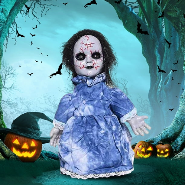 Juguete Resplandor De Halloween Glow Toy Halloween Sound Control Halloween Ghost Doll Party Decor (C)
