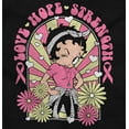 thumbnail image 2 of Betty Boop Breast Cancer Positivity Women Plus Size Hoodie Brisco Brands 2X, 2 of 4
