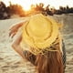 thumbnail image 4 of 3 piezas de sombrero de playa tejido estilo hawaiano, sombrero artesanal de verano, sombrero multifuncional para exteriores., 4 of 7