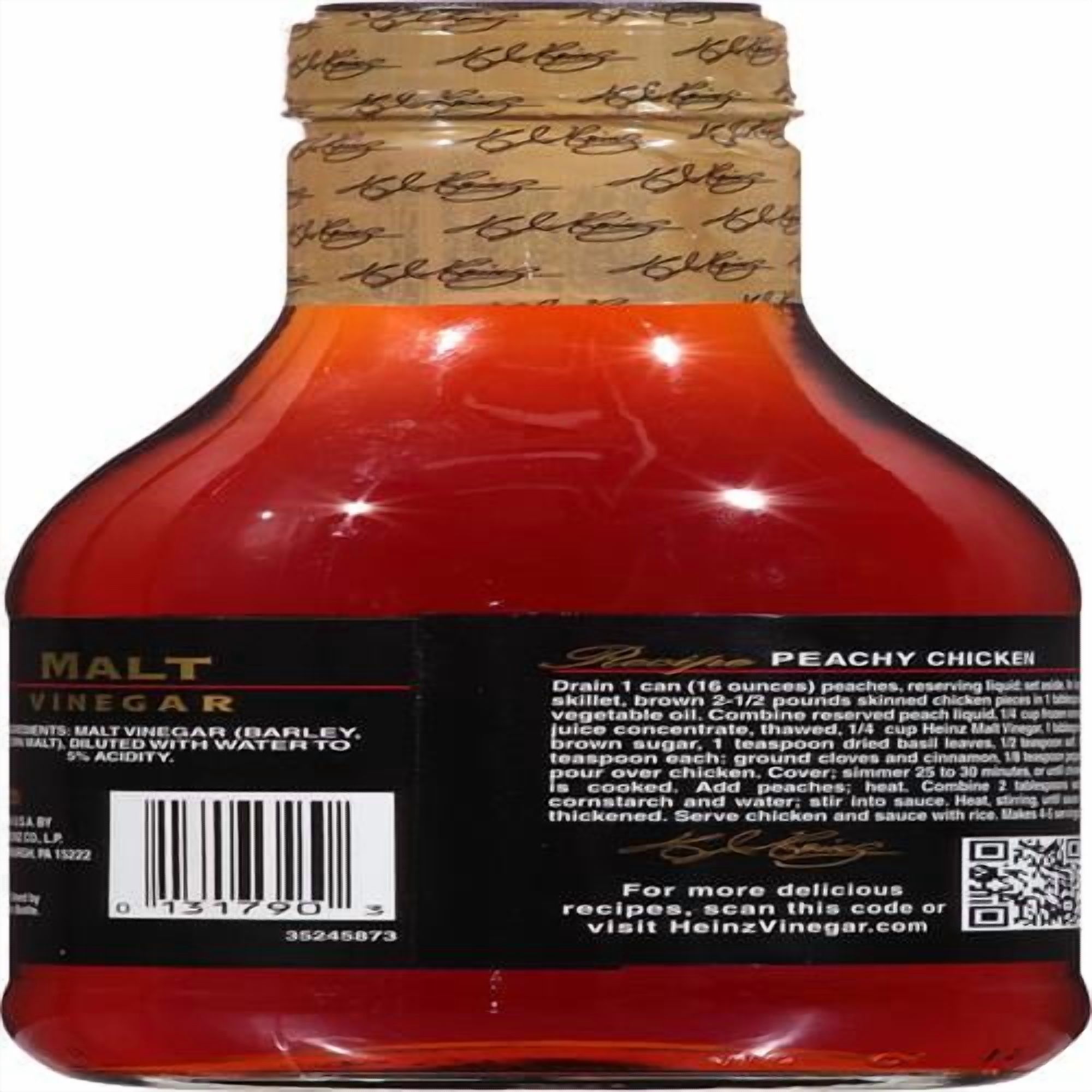 Heinz Gourmet Malt, Vinegar, 12 Fl Oz - Pack of 2