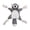 Grey, variant on Animal Shaped Plush Squeaky Dog Toy with Durable Outer Interactive Chew for Puppies and Adult Dogs Small Medium Large Breeds Grey