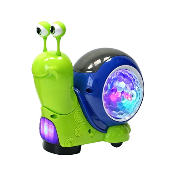 Liquidación navideña Tpzfurit Adorable caracol de juguete que gatea con música iluminada y efectos de sonido: perfecto para desarrollar las habilidades sensoriales y de coordinación mano-ojo de los