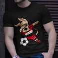 thumbnail image 2 of Dabbing Dog Iraq Soccer Fans Jersey Iraqi Football Lovers Tshirt, 2 of 6