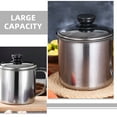 thumbnail image 6 of BRIGHTFUFU 1 Set Grease Container for Kitchen with Strainer Stainless Steel Oil Filter Pot Large Capacity Oil Holder for Cooking Convenient Oil Storage Can for Home, 6 of 7