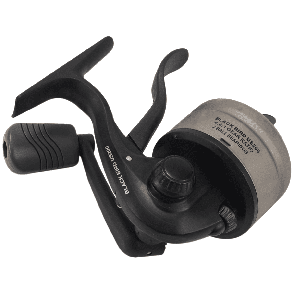 2X Black Spincasting Reel Lure Wheel Fishing Round Fish Scamper Inner Line