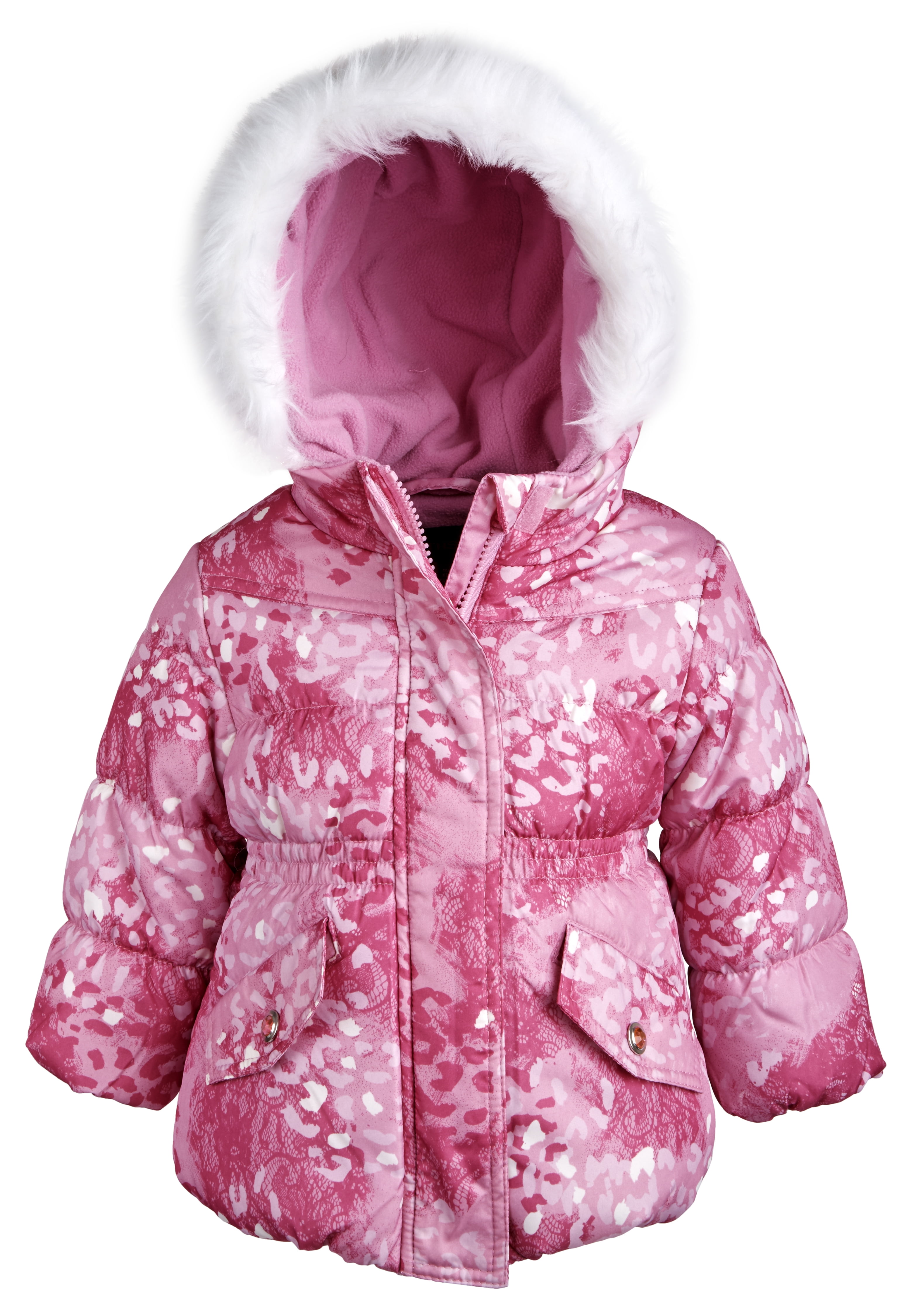 Rothschild Baby Girls Down Alternative Bubble Snowsuit Ski Bib and