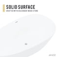 thumbnail image 6 of Anzzi FT-AZ502 67 in. Fiume Stone Freestanding Bathtub in White, 6 of 13