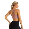 thumbnail image 3 of RUNNING GIRL Women’s Sports Bra Crossback Padded Athletic Yoga Workout Top Medium Support Gym Fitness Crop Tank, 3 of 4
