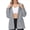 Gray, variant on Lovskoo Women's Trench Coat Windbreaker Long Sleeve Solid Thin Hooded Zipper Casual Sport Coat Gray