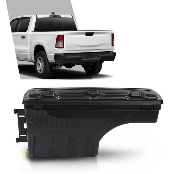 CROSSDESIGN Truck Bed Storage Tool Box Fit for Dodge Ram 1500 2019-2021