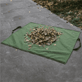 thumbnail image 6 of WRISTBIQUE Canvas Garden Waste Storage Bag Olive Green Leaf and Yard Debris Holder, 6 of 8