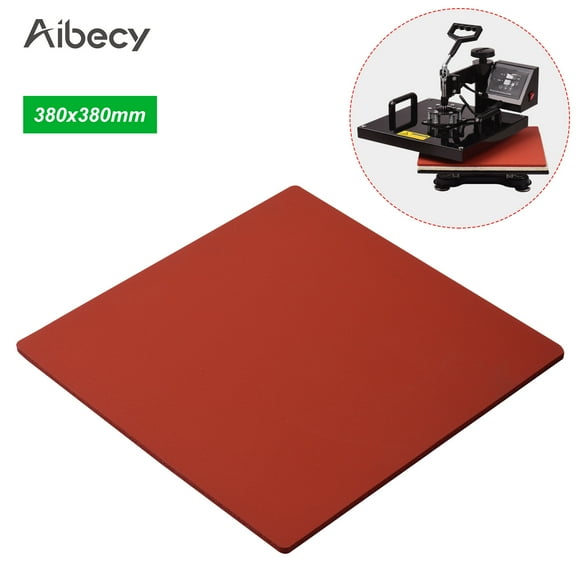 Aibecy 380*380*8mm Heat Pressing Mat Silicone Pad High Temperature Resistant Plate Compatible with Cricut Easy Press 2 for Heat Press Machine T-Shirts Heat Transfer Sublimation