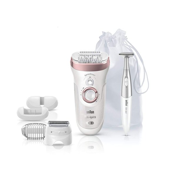 Braun Epilator Silképil 9 9890 Facial Hair Removal for Women, Bikini