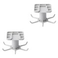 thumbnail image 2 of maskred 1/2/3/5 1111Fourone Rotating Hanging Holder Rotatable Hanger for Spoon Multifunctional Kitchen Hanging Holder Gray 2PCS, 2 of 6