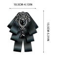 thumbnail image 4 of TTJ Vintage Multi-Layer Convertible Bow Accessory 2-in-1 Crystal Bowknot Collar Accent For Men Women Elegant Retro Formal Brooch For Wedding Party Evening Wear Statement Piece, 4 of 6