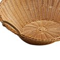 thumbnail image 3 of Cesta de mimbre de ratán, bandeja para servir, cesta , soporte para verduras, frutero para el hogar, restaurante, baño, decoración de mesa de Marrón claro Gloria Canasta de frutas, 3 of 9