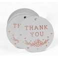 thumbnail image 2 of Inkdotpot Pack Of 50 Thank You Bridal Shower-Baby Shower-Retirement-Wedding-Birthday Favor Paper Tags Craft Real Rose Gold Foil Hang Tags, 2 of 7